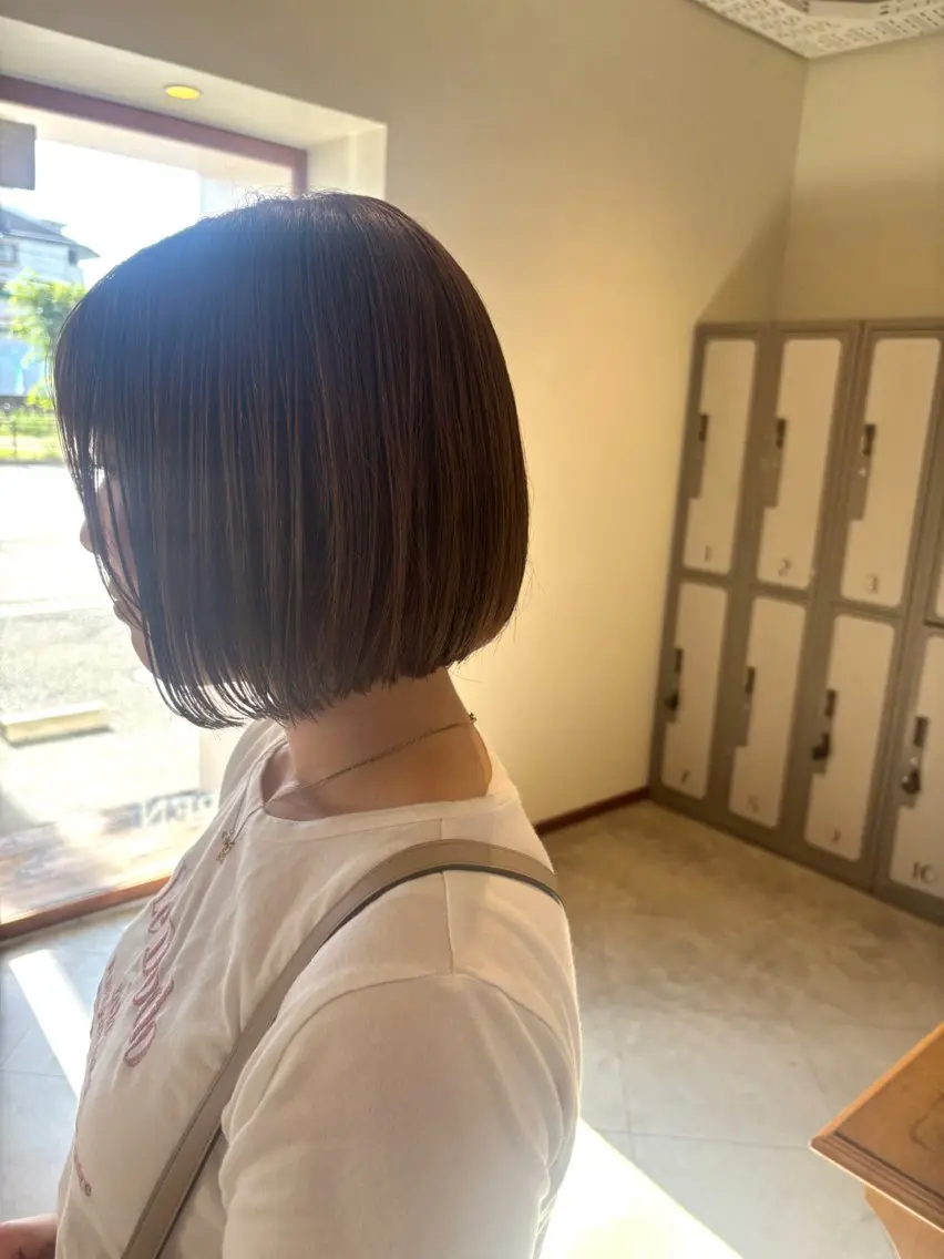 ショート カラー ベージュカラー ボブ カット ヘアカラー トリートメント Ayano_ Jill francのヘアスタイル