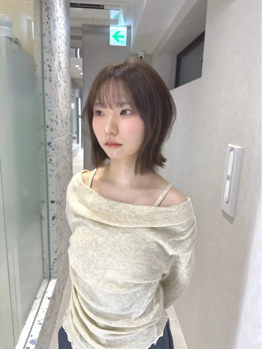 ショート カラー カット ヘアカラー トリートメント 矢野 晃平のヘアスタイル