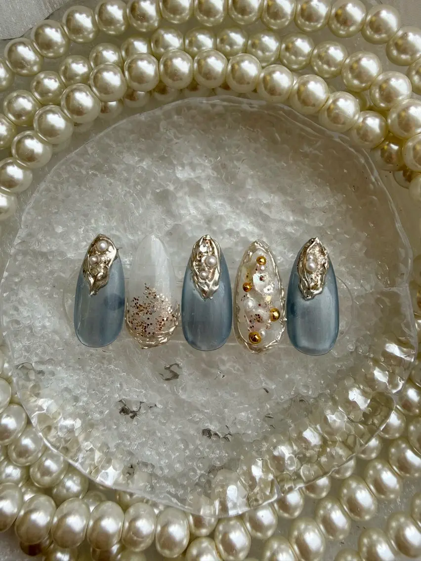 ネイル アートネイル マグネットネイル ニュアンスネイル ハンドネイル Seajewel Nailのネイルデザイン