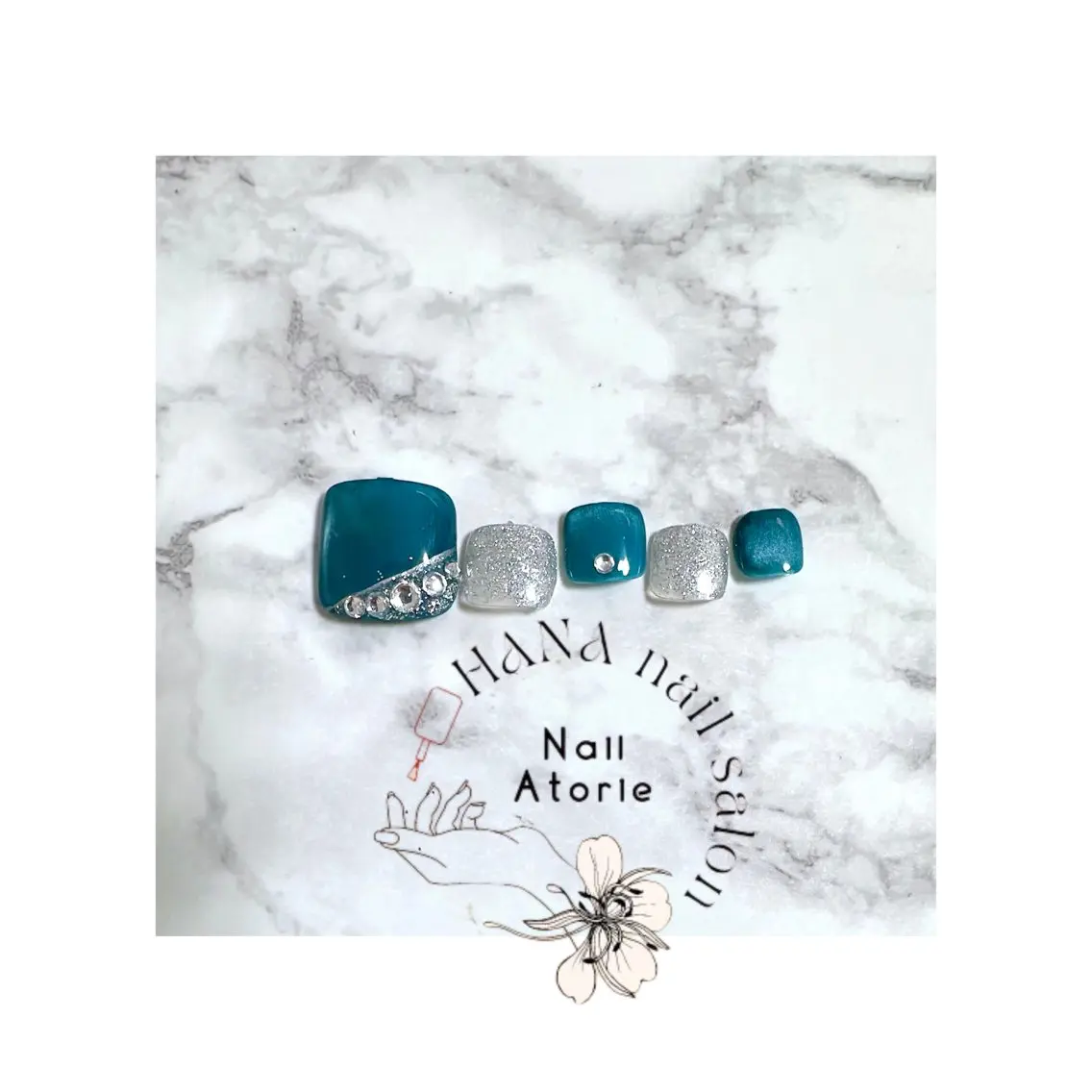 ネイル フットネイル フットネイル HaNA nail salonのネイルデザイン