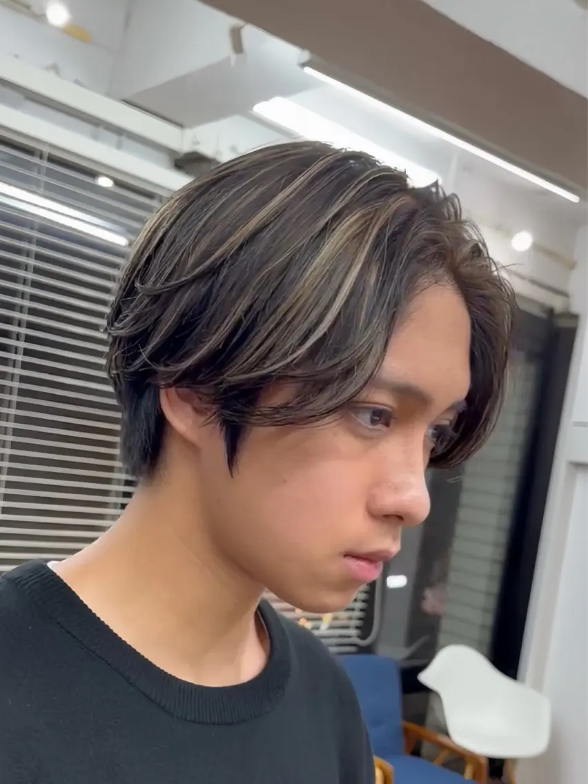 カラー メンズ メンズメッシュ メッシュ メンズ特化型美容師 ★あおいのヘアスタイル