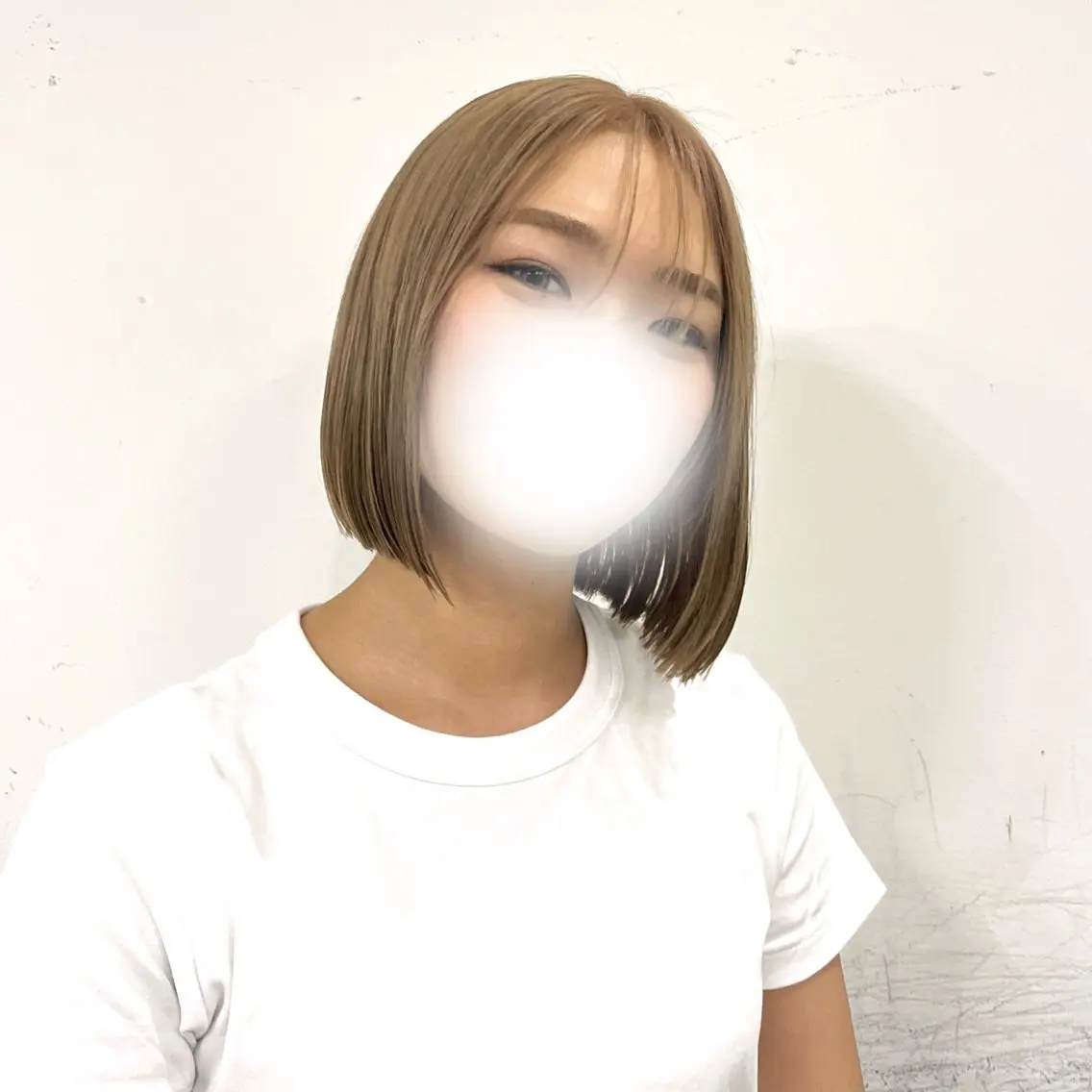 ミディアム ボブ 無料カットモデル ユナのヘアスタイル