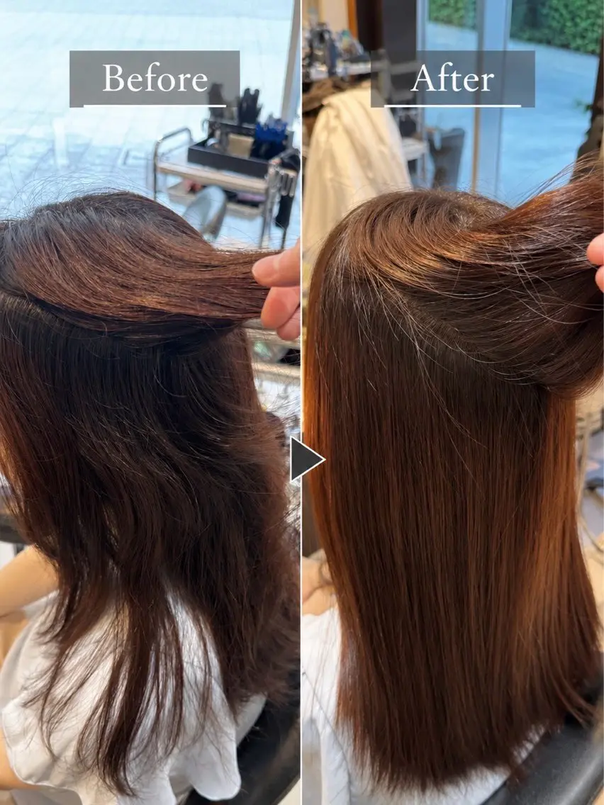 セミロング プチアルク 新田のヘアスタイル