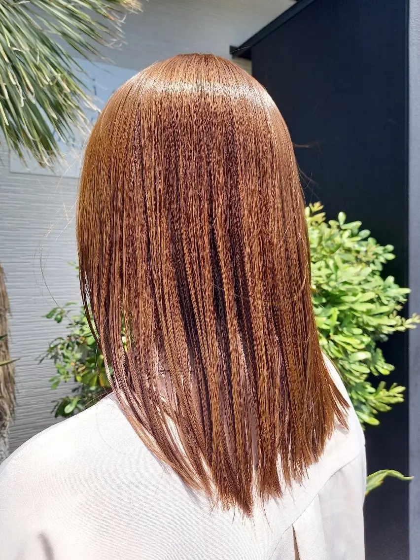 似合わせカット+トレンドカラーの写真
