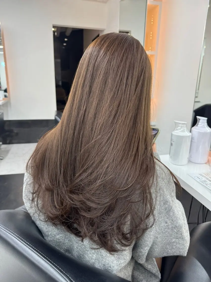 ロング カット トリートメント ALEAP owl 平野 宏樹のヘアスタイル