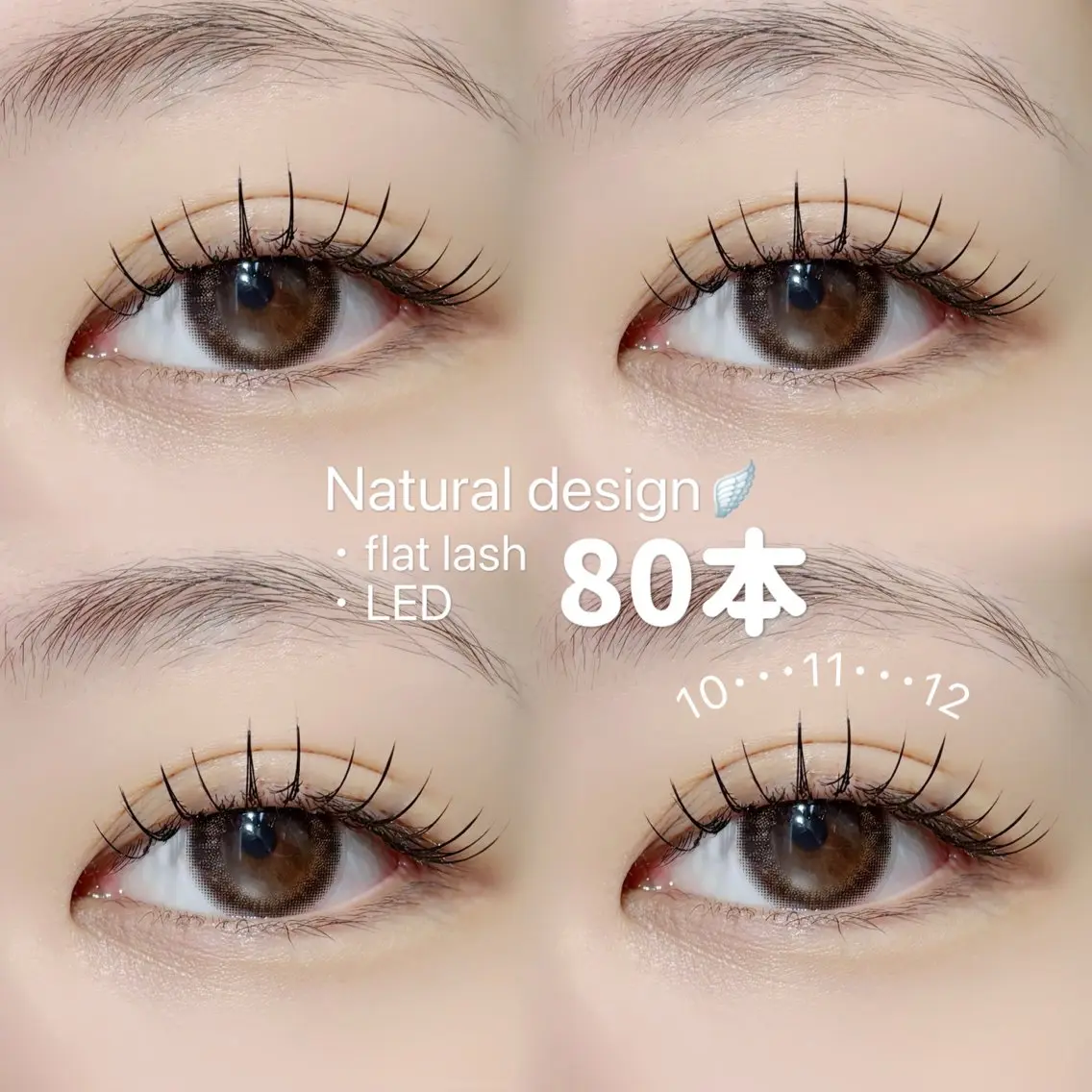 🌟ご新規様限定(オフ無料)‼️【LEDフラットラッシュ🪽】80本の写真
