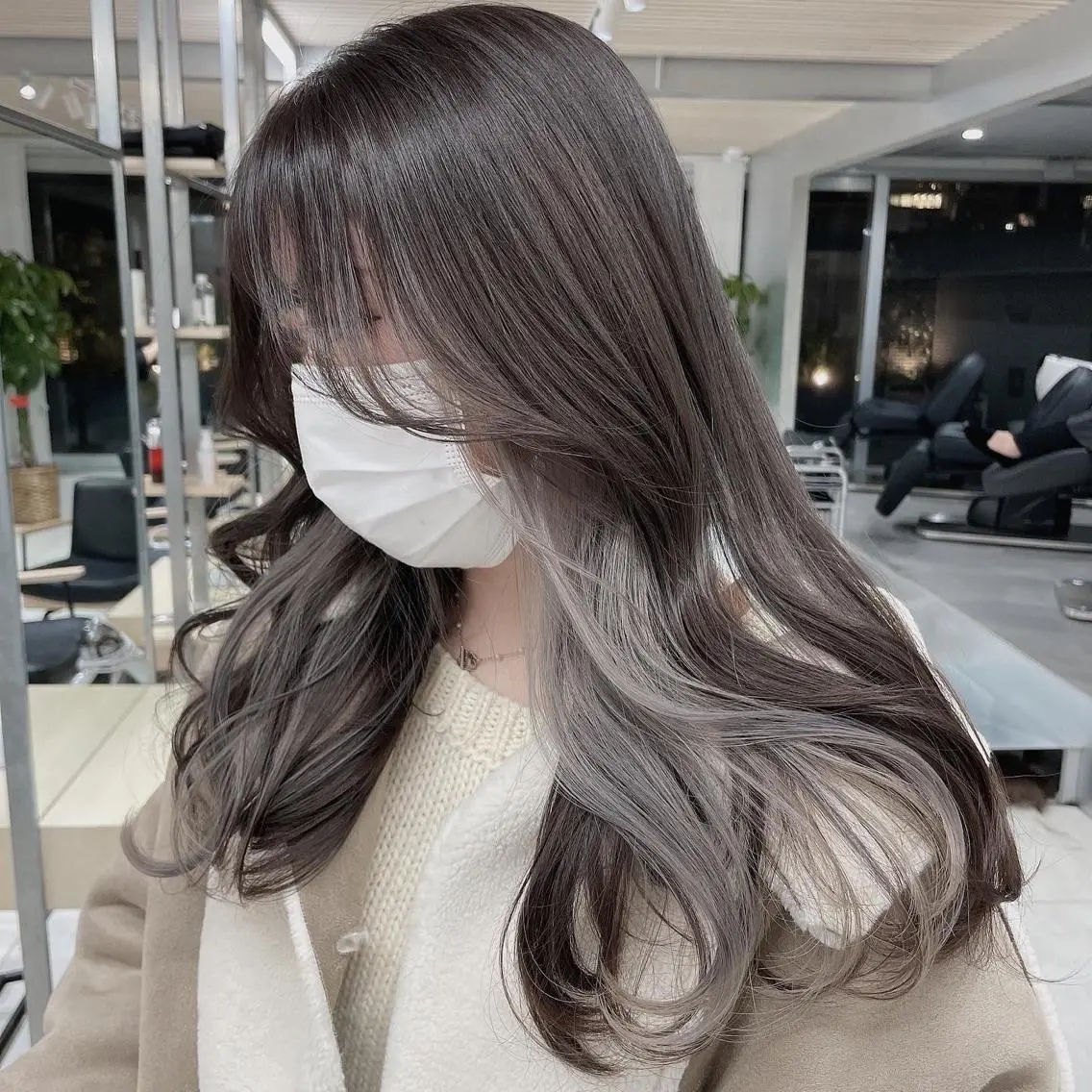 ロング カラー 爆美女製造機 レイヤーのプロのヘアスタイル