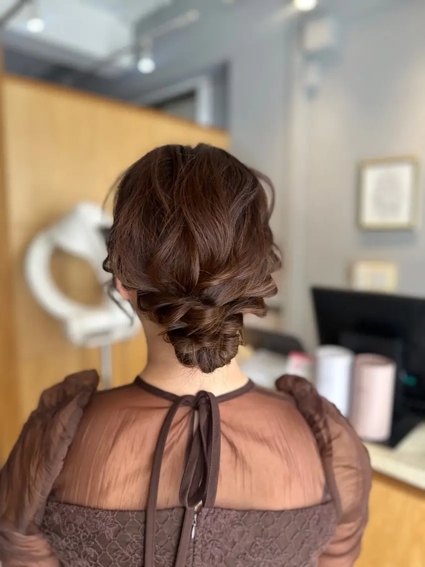 ミディアム ヘアセット miloc MOMOKAのヘアスタイル