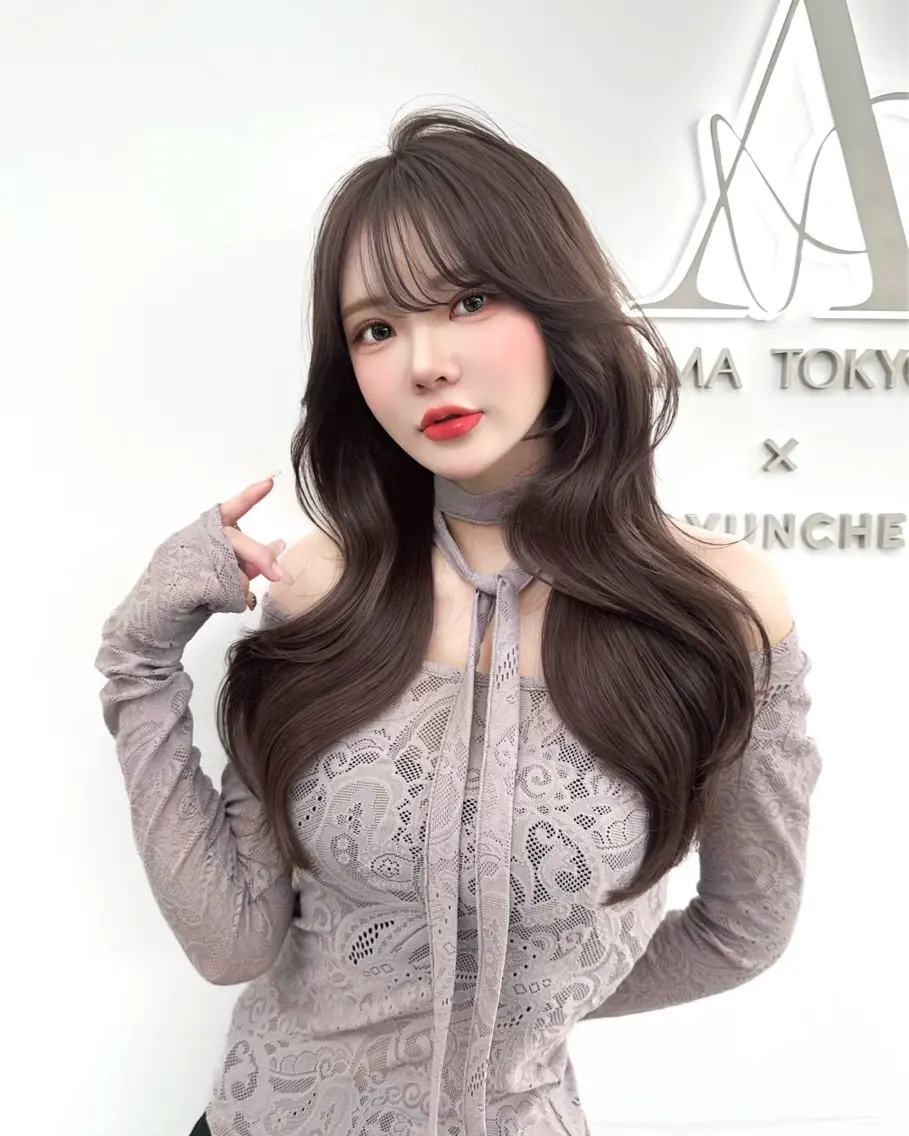 ミディアム カラー カット ヘアカラー トリートメント 🇰🇷韓国風くびれ ヘア🇰🇷中村優大のヘアスタイル