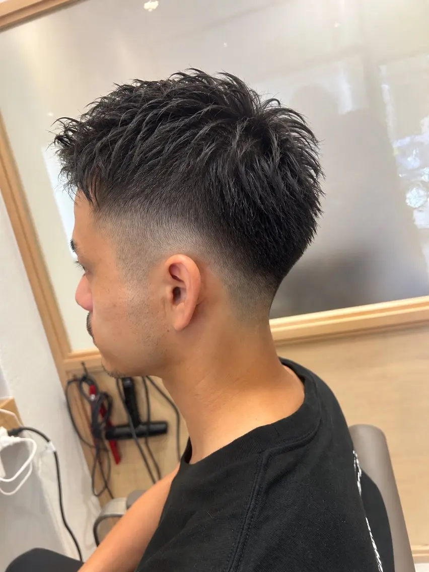 ショート メンズ メンズパーマ カット 久木原 ゆりのヘアスタイル