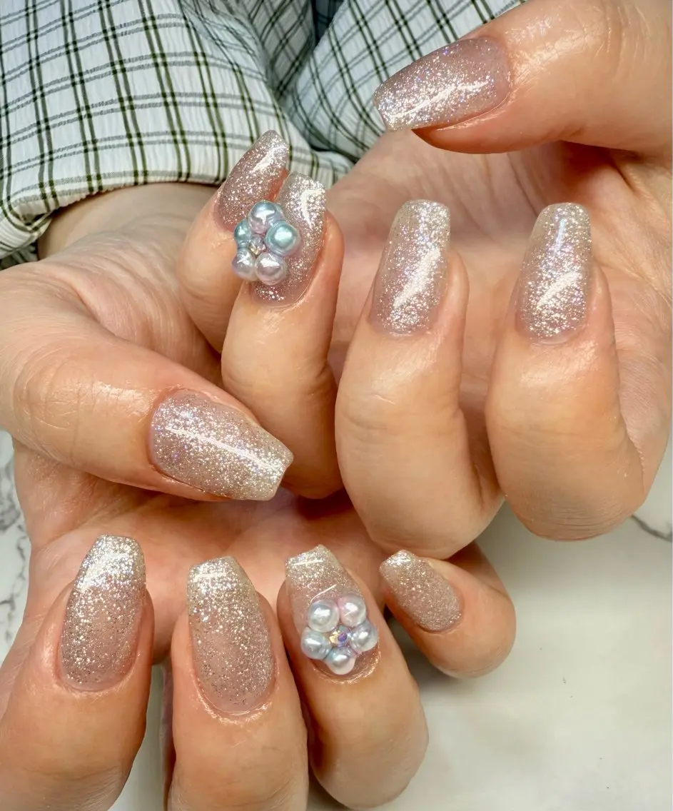 ネイル アートネイル チークネイル フレンチネイル 氷ネイル・うるうるネイル キラキラネイル Mai’s nailのネイルデザイン