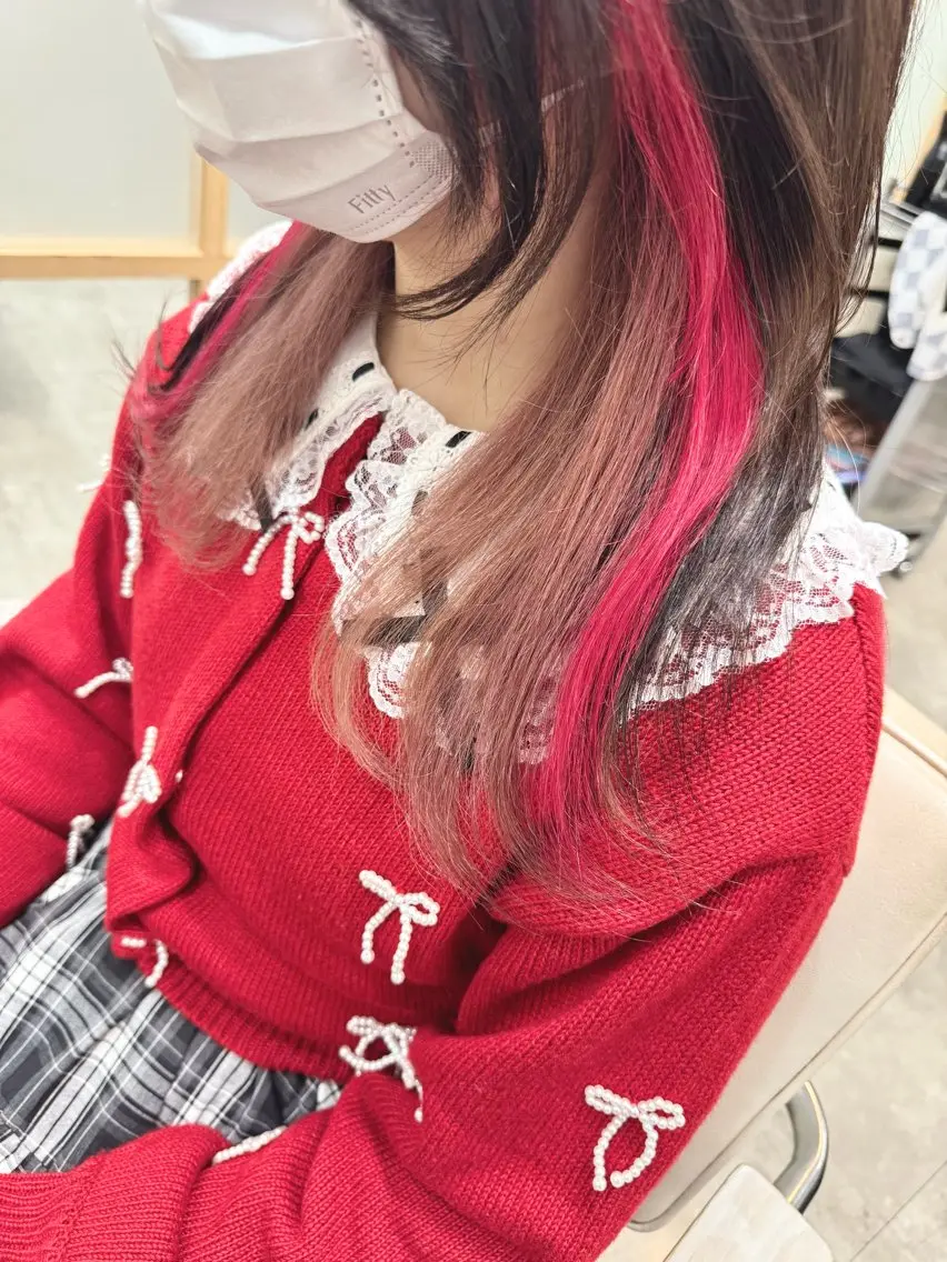 セミロング カラー ヘアカラー トリートメント S.BLOOM 川崎 翔哉のヘアスタイル