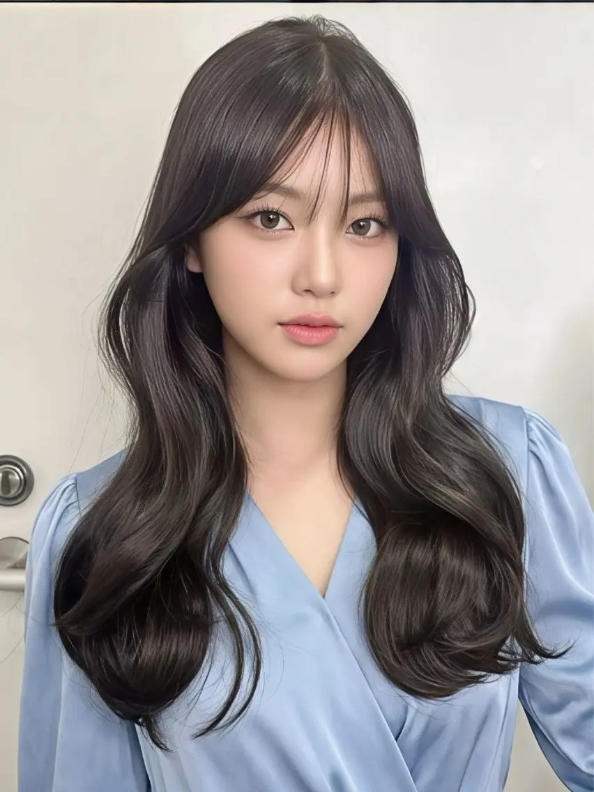 ロング カラー カット ヘアカラー トリートメント 上品韓国ヘア レイヤー/ayaのヘアスタイル