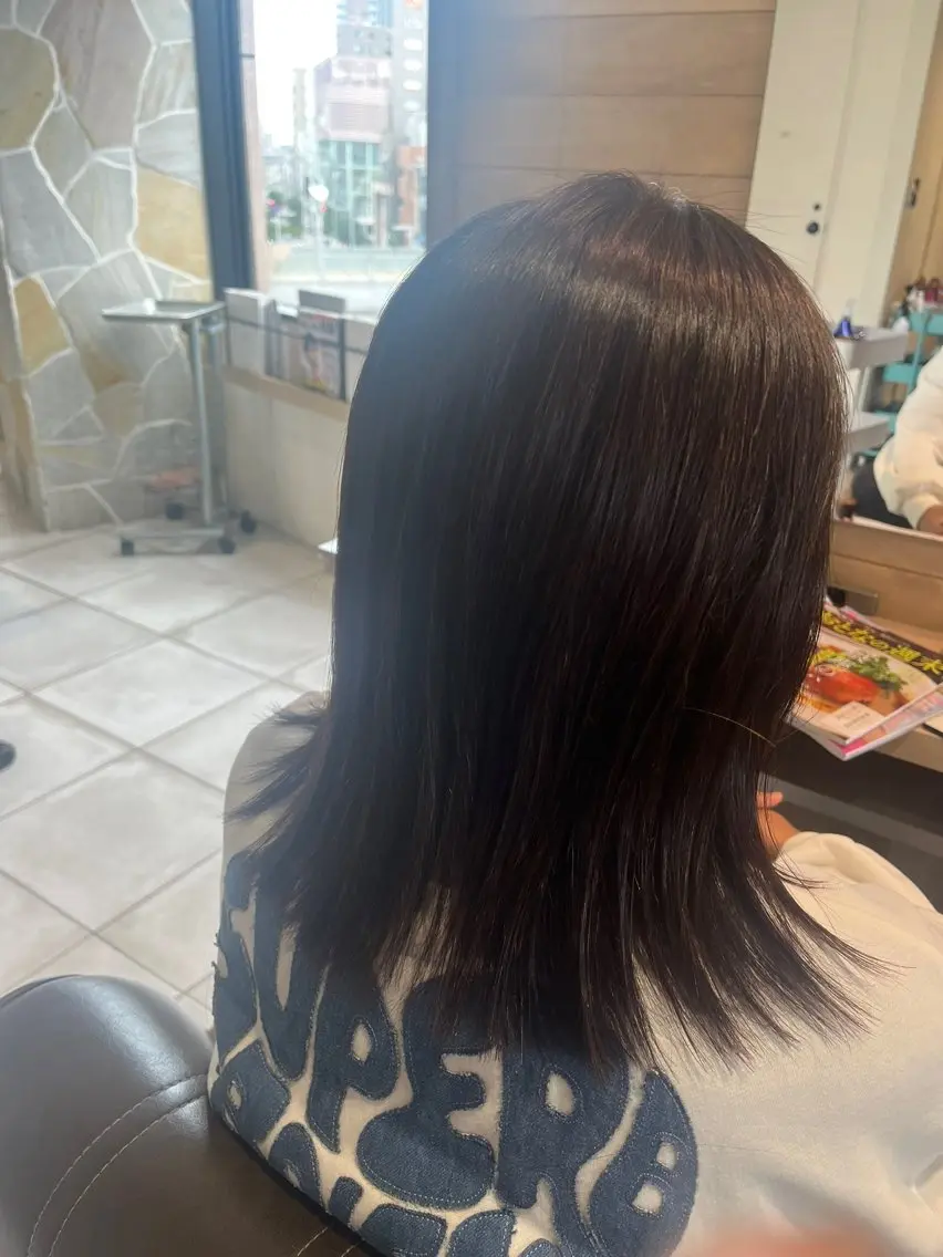セミロング パーマ 池田 美紀のヘアスタイル
