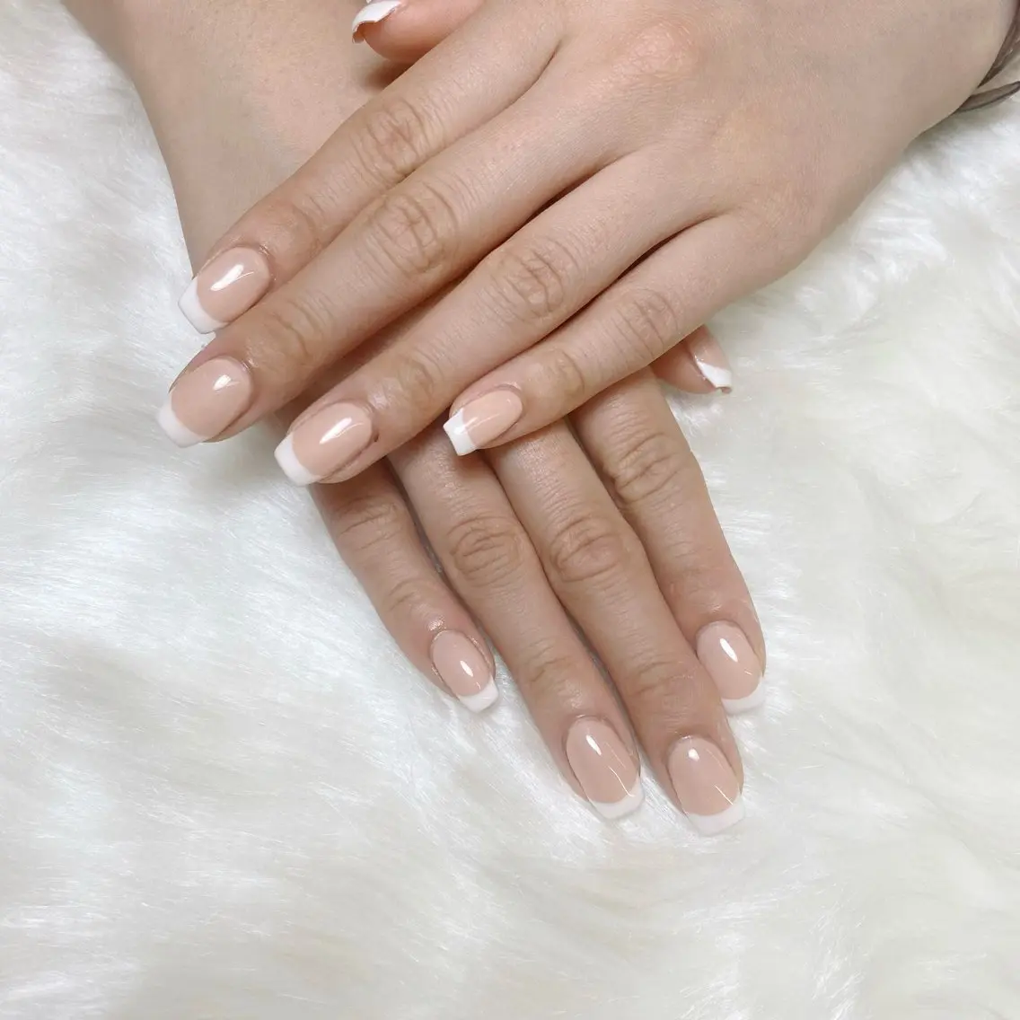 ネイル ブルー 長さ出し フラッシュネイル フットネイル フレンチネイル 🌷yui ネイル🌷のネイルデザイン