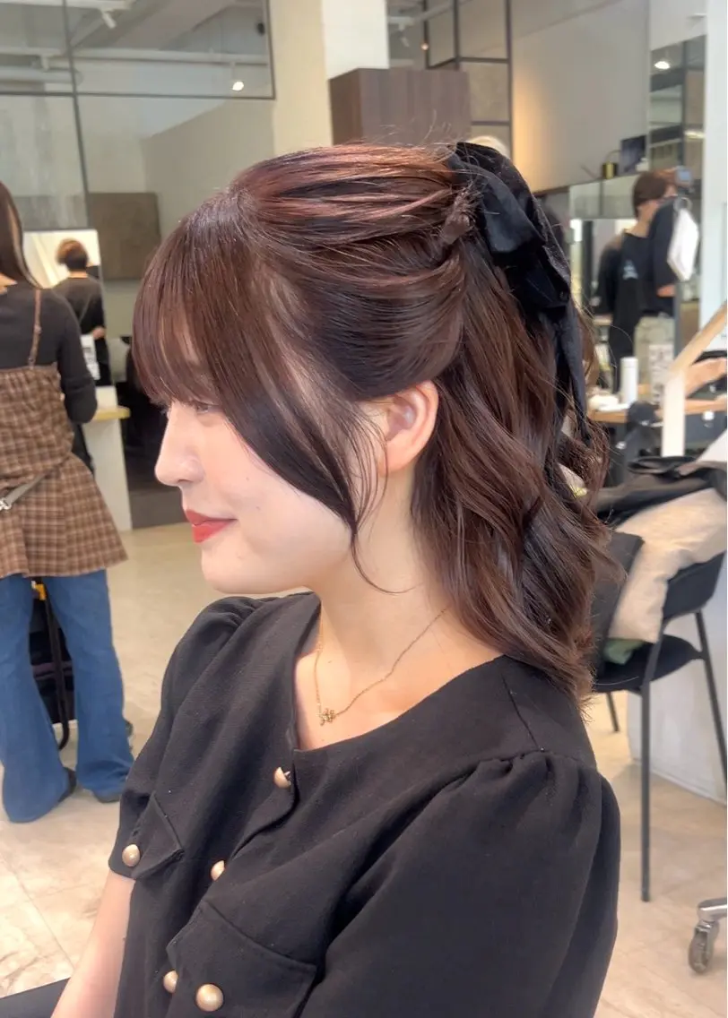 ロング ヘアセット レイヤーカット/ 顔まわり/まい🐇♡のヘアスタイル
