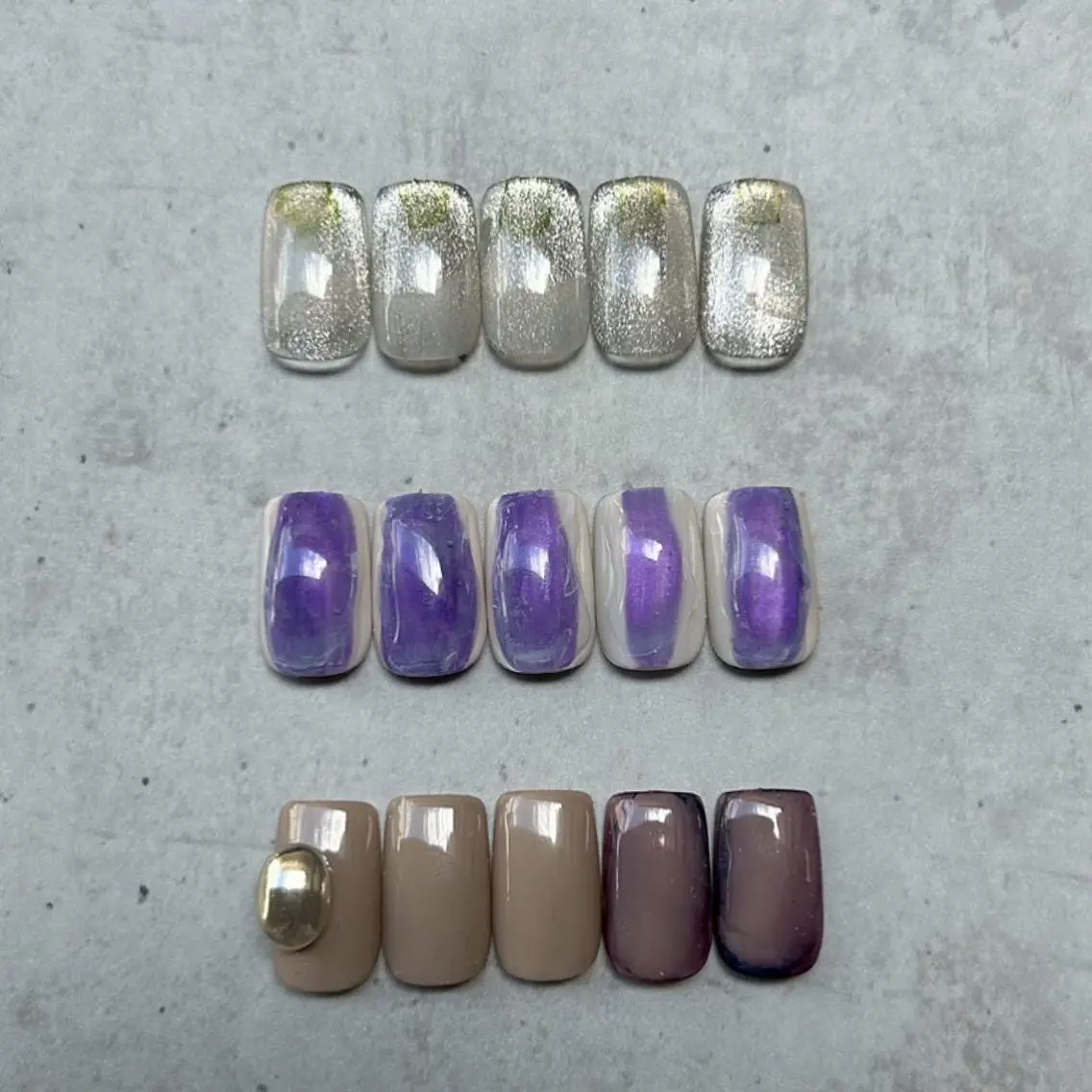 ネイル カジュアル キラキラネイル マグネットネイル ミラーネイル ニュアンスネイル ハンドネイル ハンドケア lylynail YUUKAのネイルデザイン
