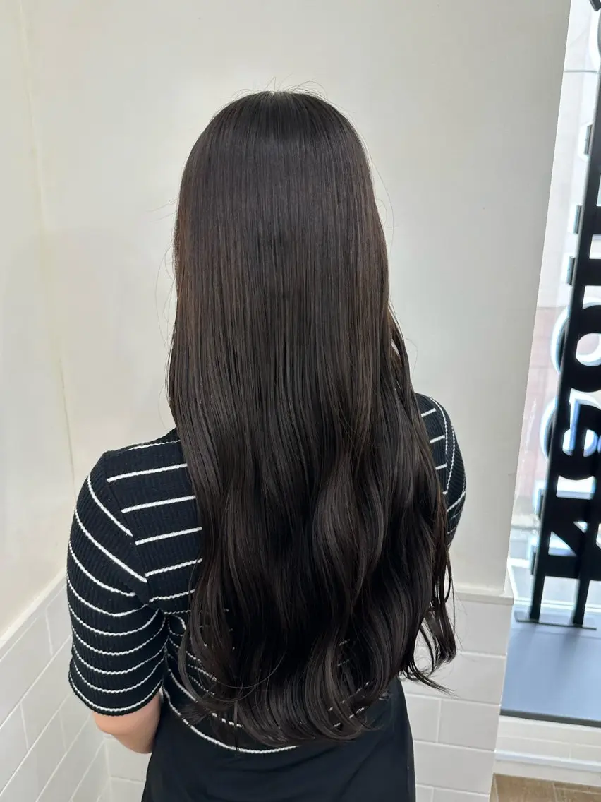ロング カラー 美髪縮毛矯正🫧 艶カラー/スズカのヘアスタイル