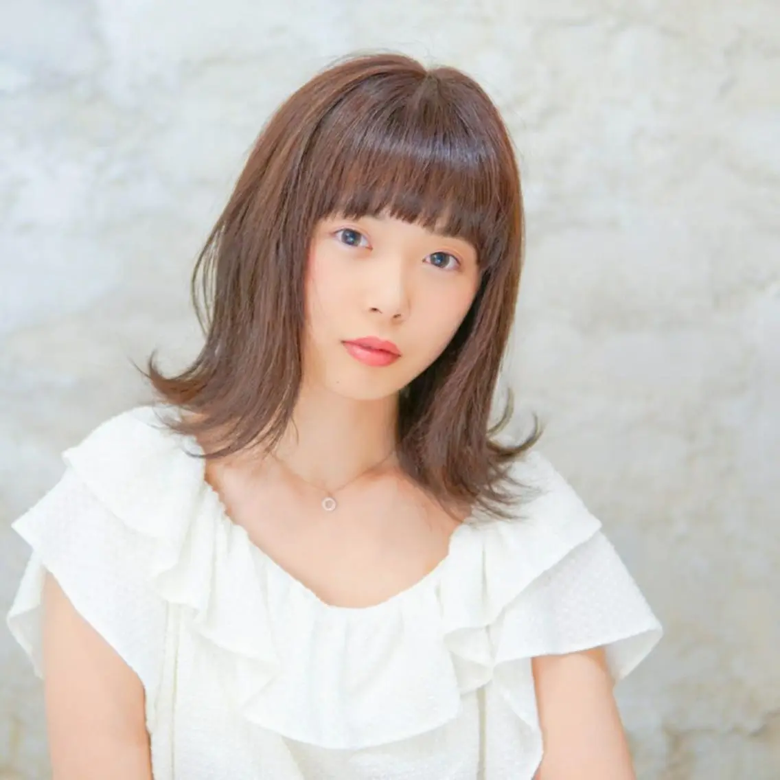 ミディアム 外ハネヘア 永野 良一のヘアスタイル