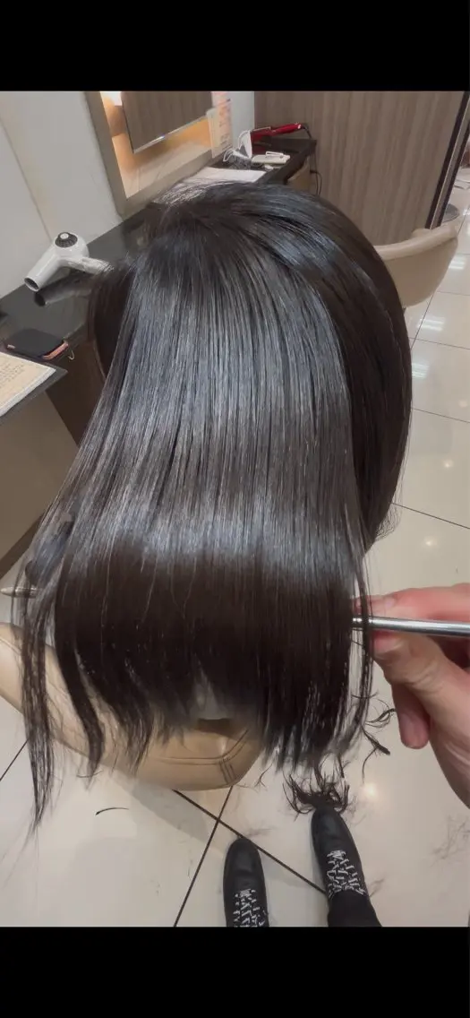 セミロング パーマ セミロングパーマ デジタルパーマ ストレートパーマ カット 縮毛矯正 トリートメント 💎縮毛矯正💎 髪質改善・店長 伊藤のヘアスタイル