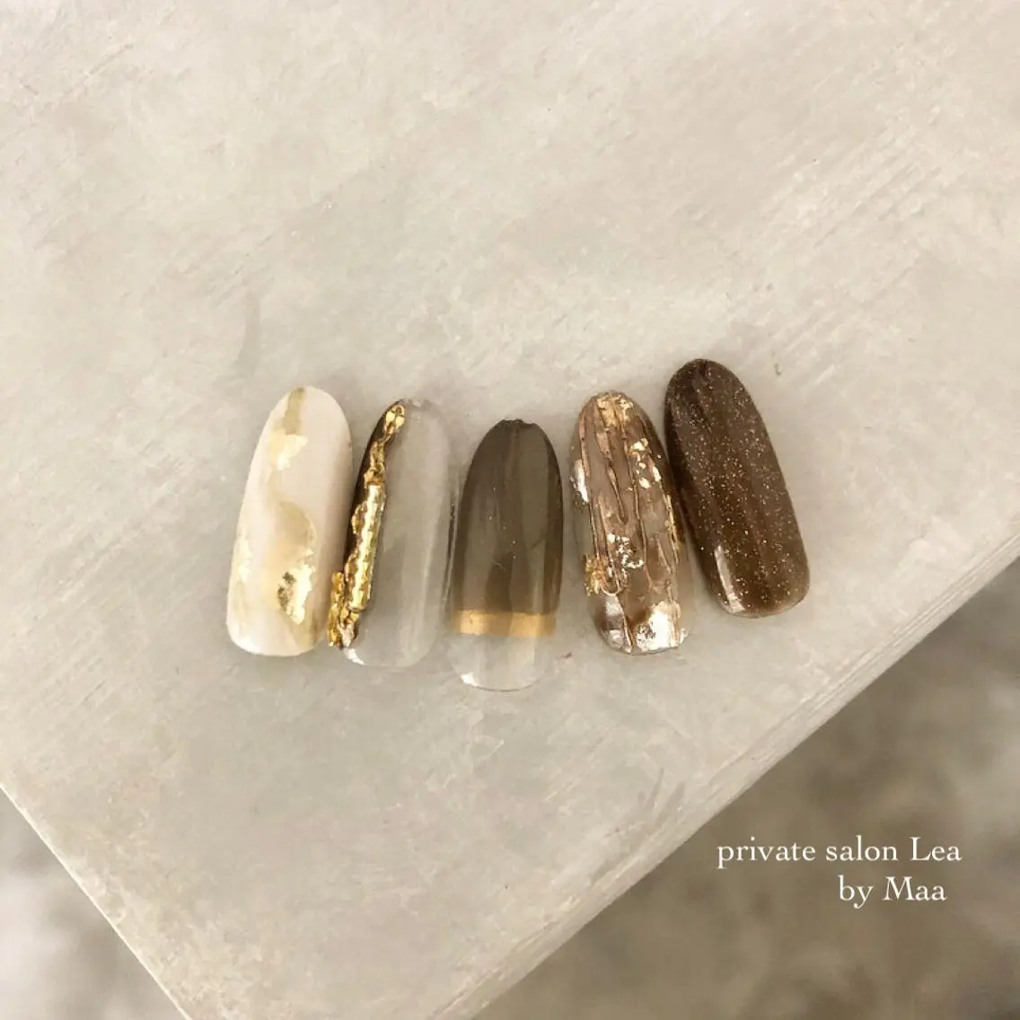 ネイル ハンドネイル private_ salon.Leaのネイルデザイン