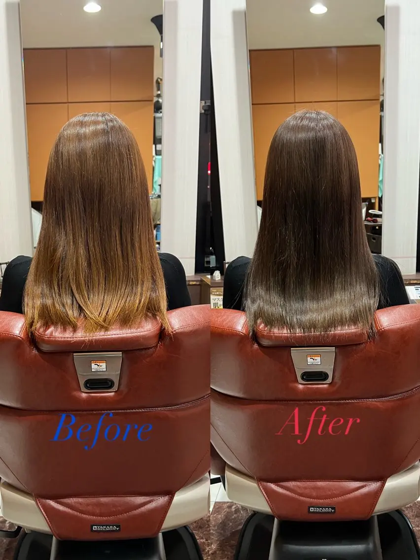 🌈1番人気ヘアケアコース🌈🦁カット+ヘアカラー+選べる髪質改善トリートメント🦁の写真