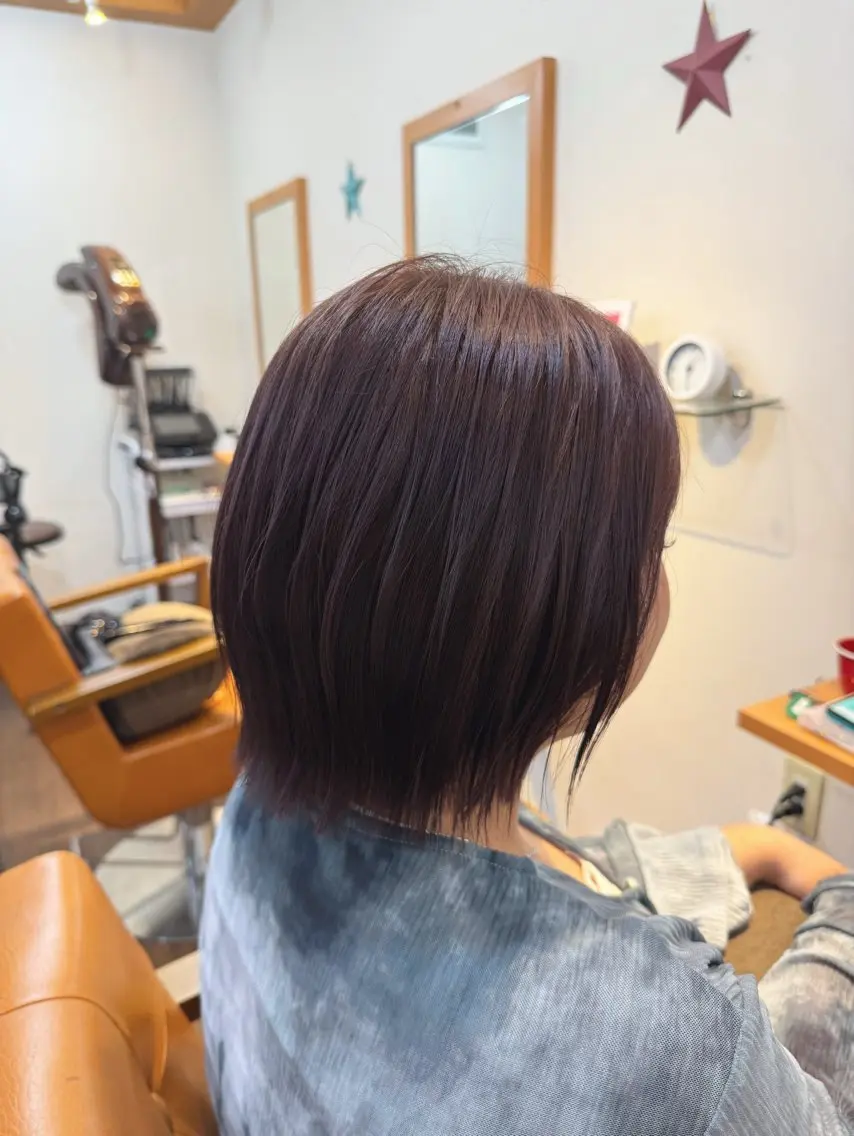 ショート カラー 蒲田TSUJINO/ 縮毛矯正/艶カラーのヘアスタイル