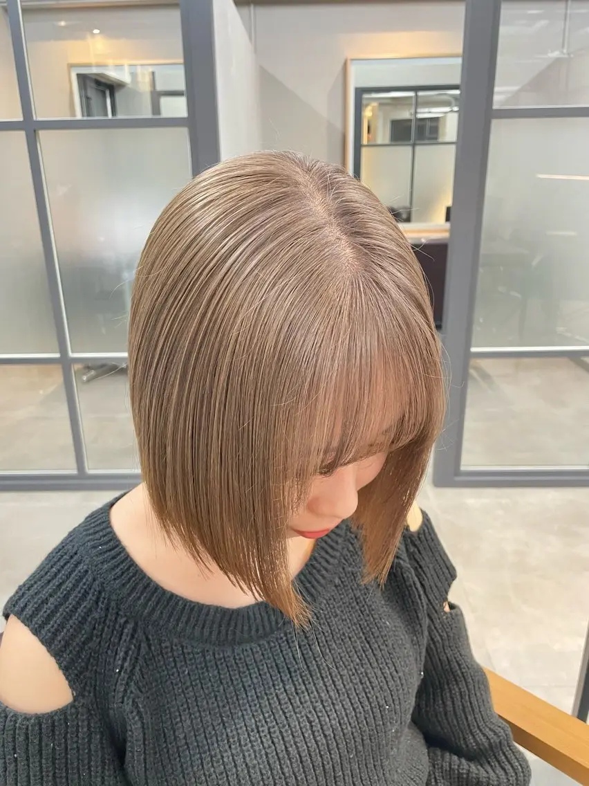 ショート ヘアカラー 髪質改善カラー🫧 横浜/liberteのヘアスタイル