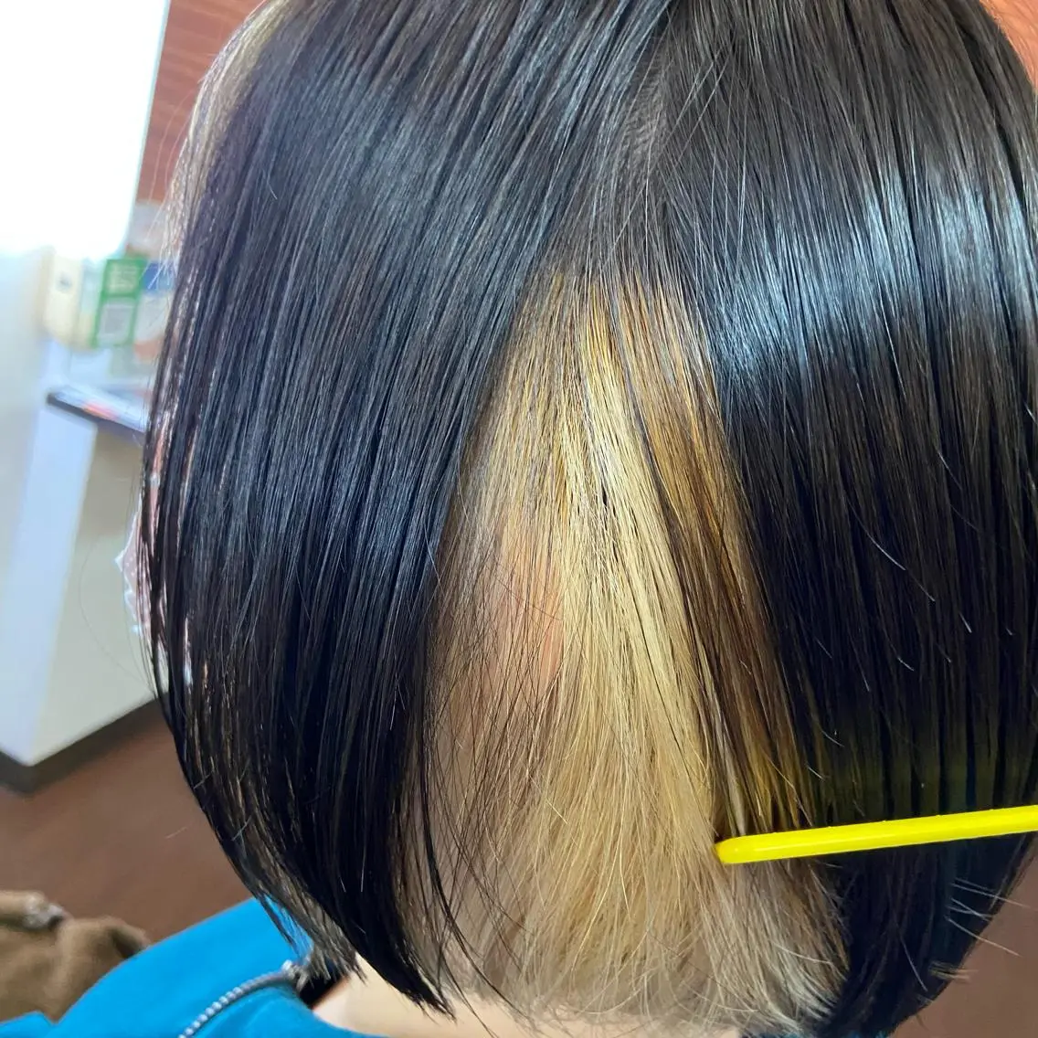 ショート カラー インナーカラー ボブ カット ヘアカラー 💜推しインナー カラー/菊池柊真💜のヘアスタイル