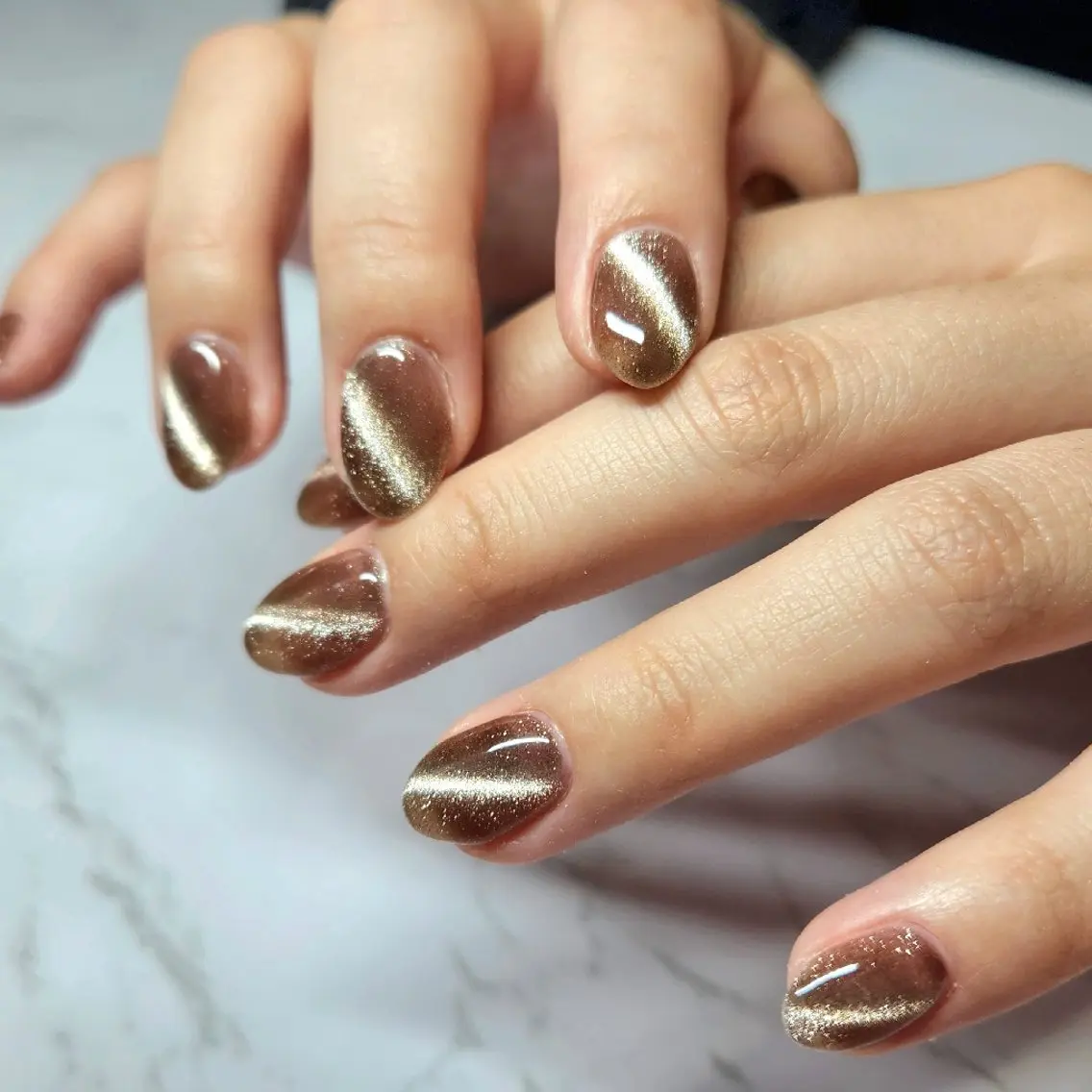 ネイル ハート マグネットネイル ハンドネイル nailsalon neonのネイルデザイン
