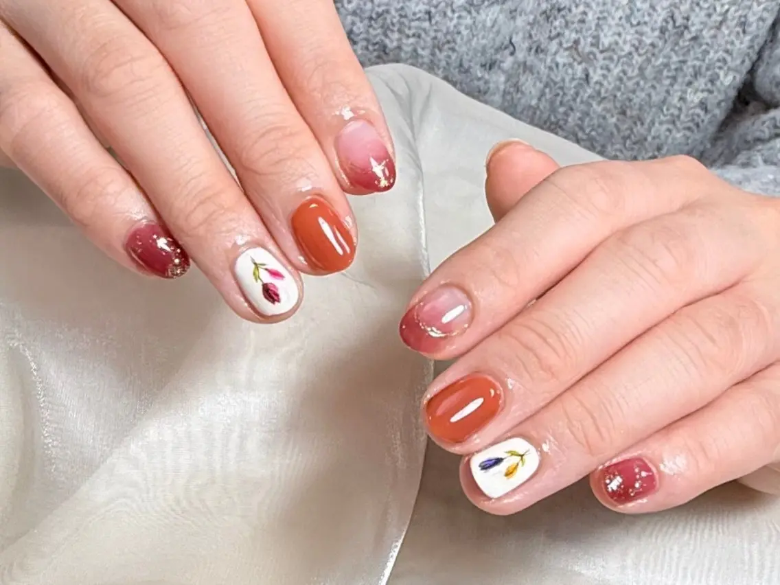 ネイル ハンドネイル 💜MIYA nail鶴見店のネイルデザイン