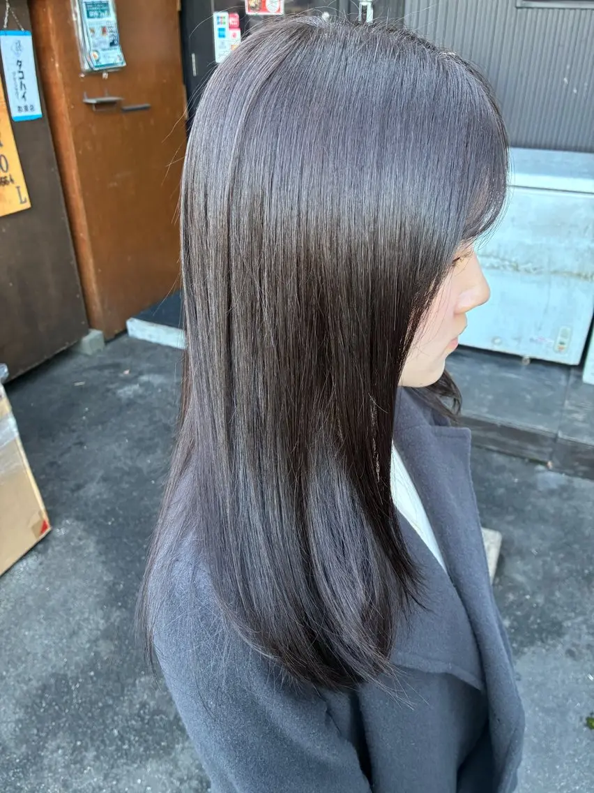 ロング カラー カット ヘアカラー トリートメント JowA✂︎ 目片夏実のヘアスタイル