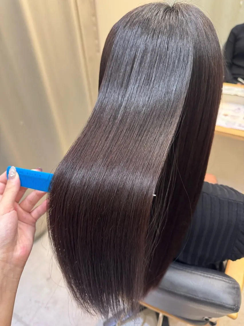 【卒業・新生活】小顔似合わせカット＋AmBy髪質改善カラー＋超音波TRの写真