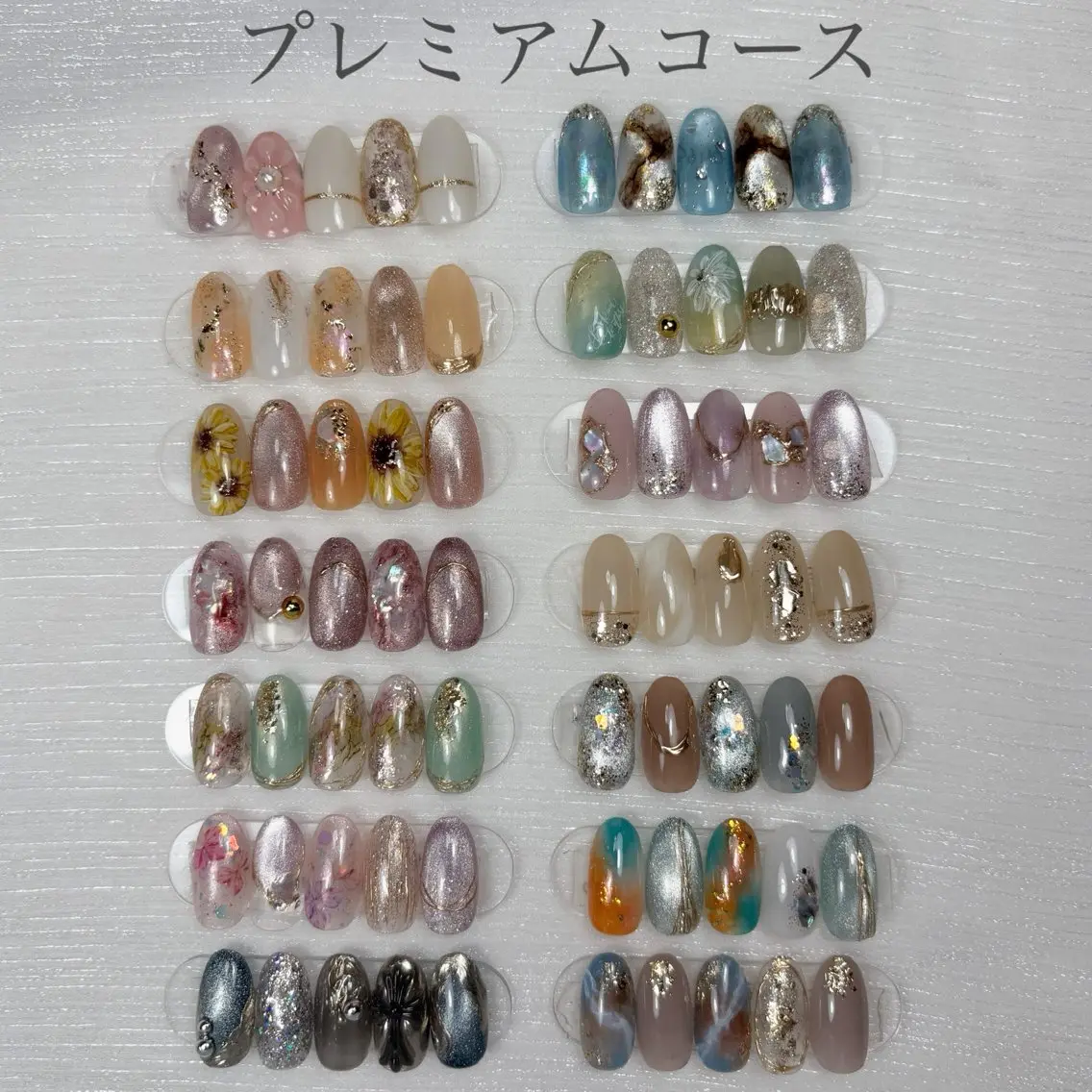 ネイル 長さ出し 春ネイル ハンドネイル NailSalon Nicoaiのネイルデザイン