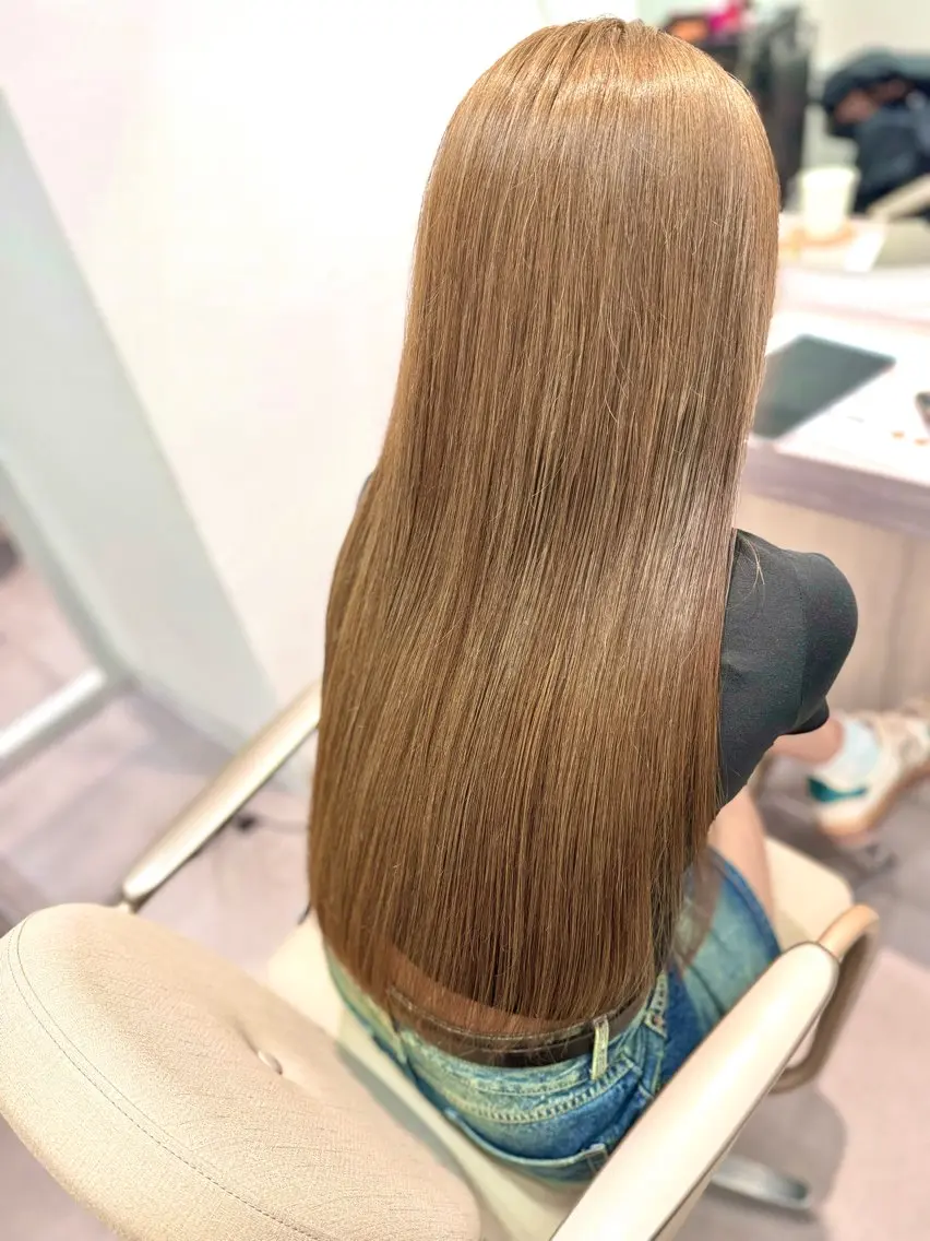 ロング ヘアカラー トリートメント 渡邉 美咲のヘアスタイル