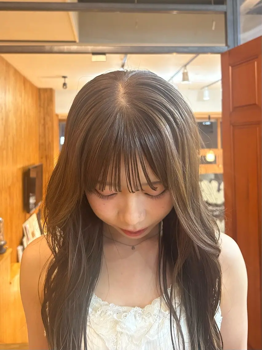 ロング ヘアカラー 金澤 希空のヘアスタイル