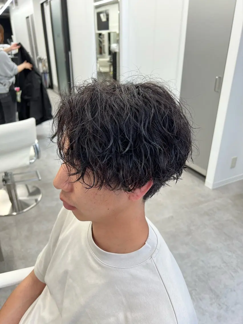 パーマ メンズ カット ヘアカラー パーマ メンズ似合わせ特化/ 縮毛矯正/佐野友尉のヘアスタイル