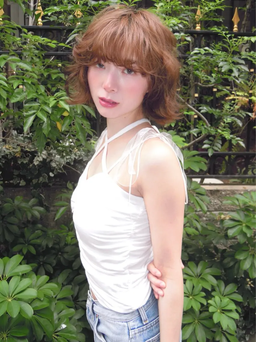 カラー shiro.kobe 森彩華のヘアスタイル