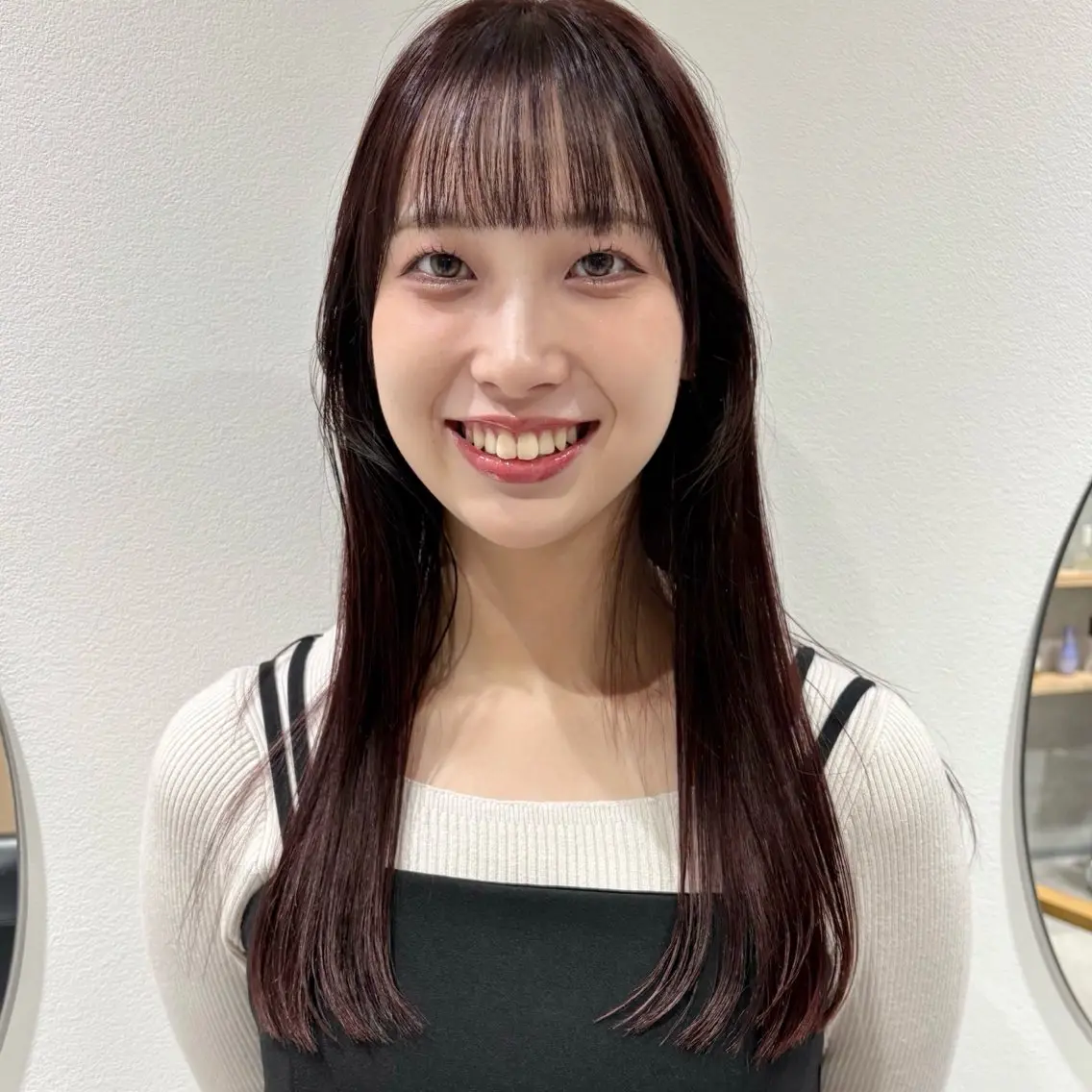 ロング カラー カット ヘアカラー トリートメント 🍊暖色×顔周り 🍊cocoroのヘアスタイル