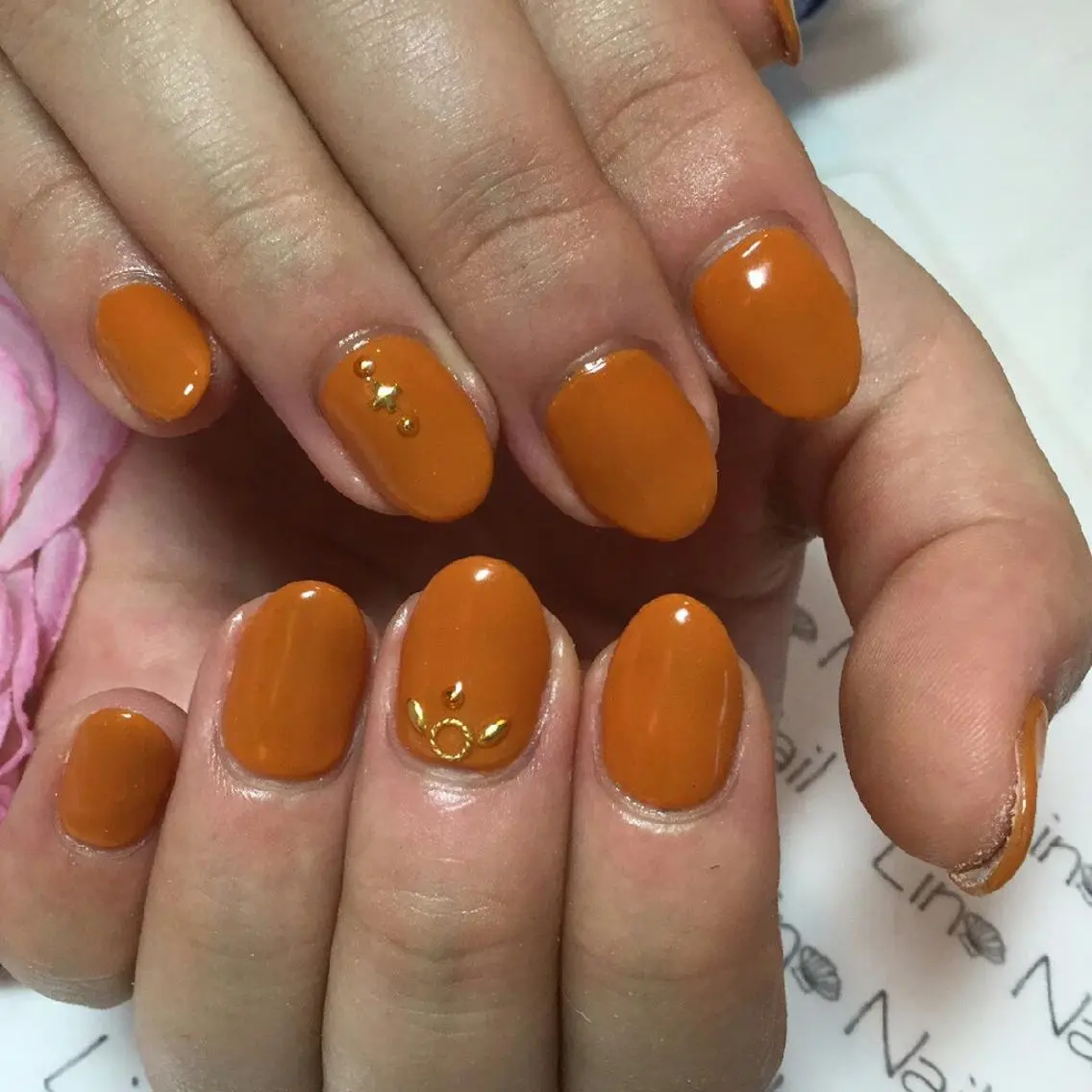 ショート ミディアム セミロング ロング カラー ネイル ストーンネイル Lino Nail sekitomiのネイルデザイン