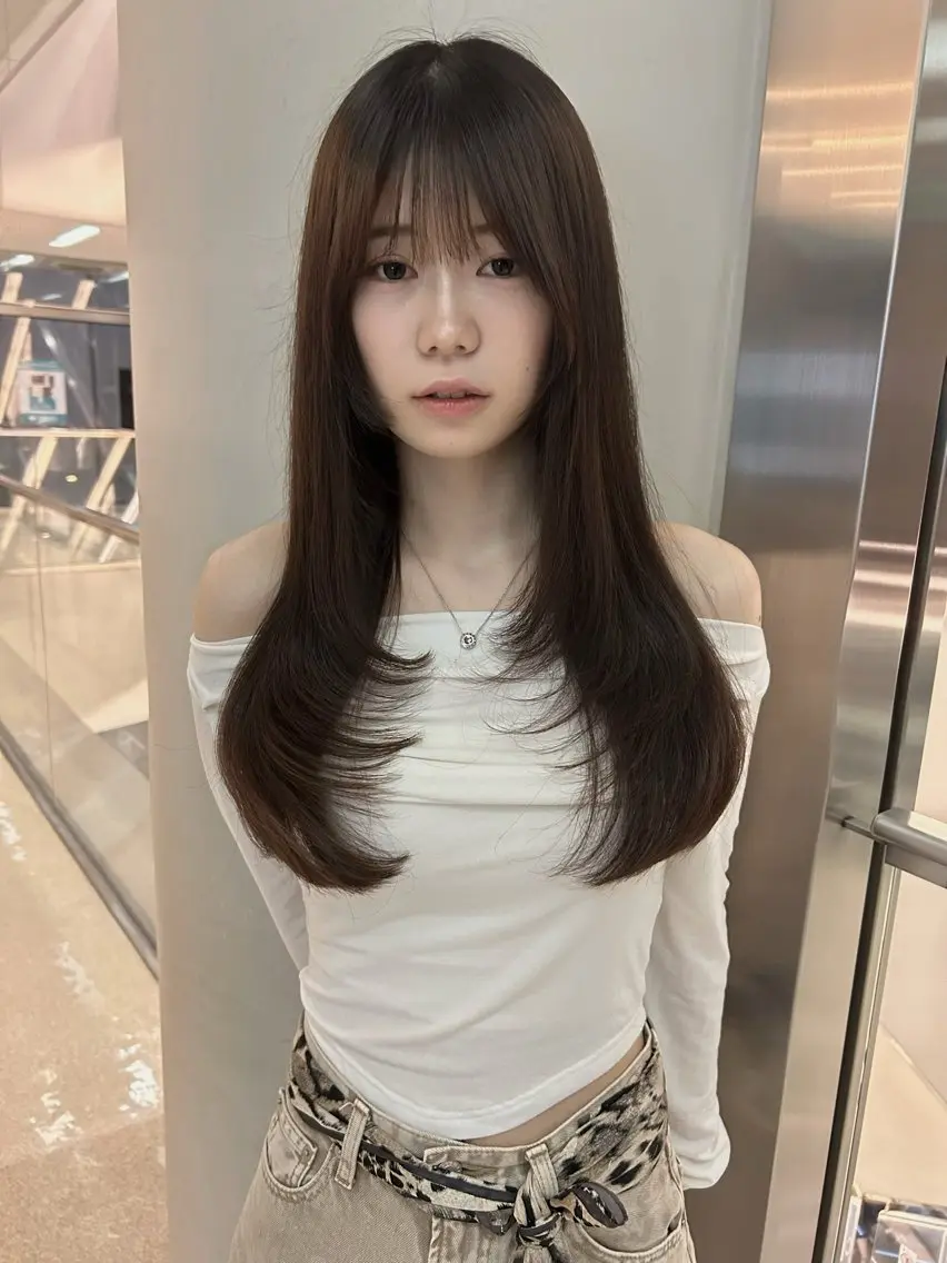 ロング 韓国風ヘア 'AXIS🪐 Rinのヘアスタイル