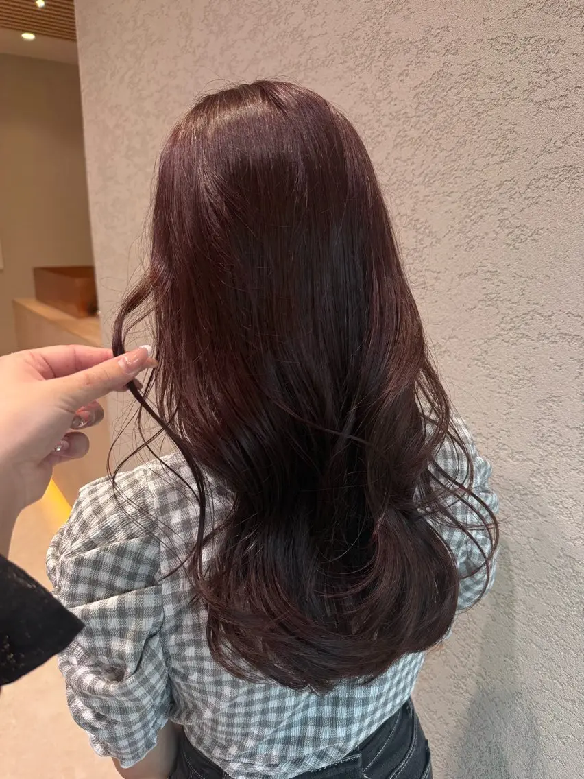 ロング ヘアカラー トリートメント 透明感カラー/京都 烏丸/ Kurumiのヘアスタイル
