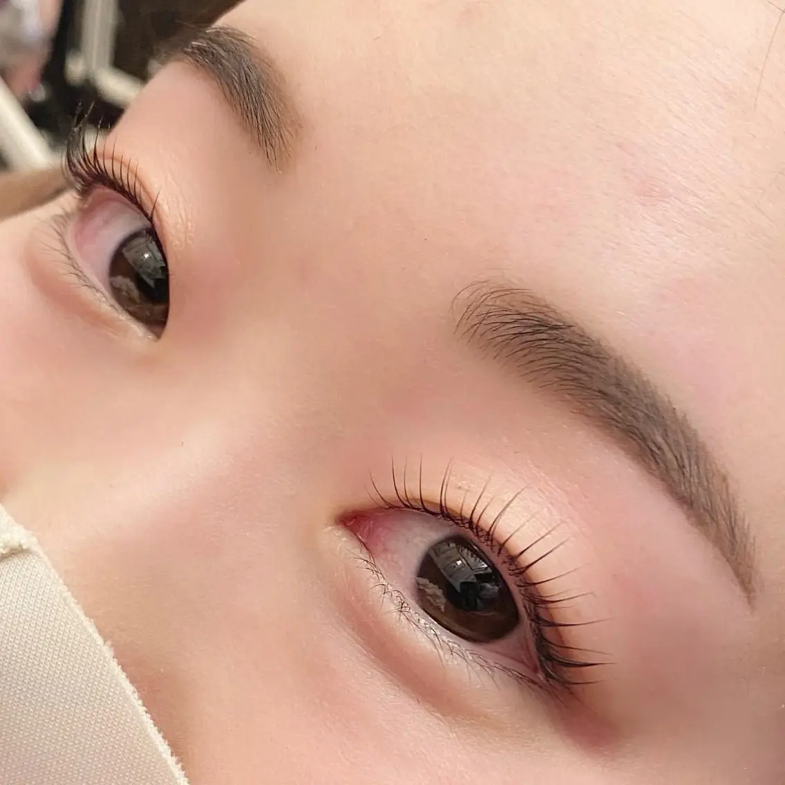 マツエク・マツパ バインドロック フラットラッシュ パリジェンヌラッシュリフト まつげパーマ 一重×まつ毛パーマ まつ毛パーマ/眉毛 /マツエク🩵りかのマツエク・マツパデザイン