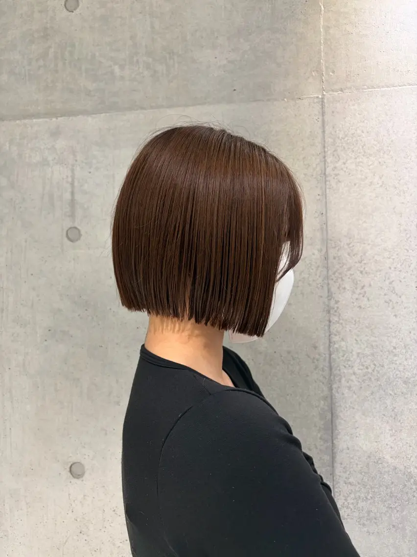 ショート カラー ヘアアレンジ カット ヘアカラー トリートメント ボブ艶モテカラー🫧 カリンのヘアスタイル