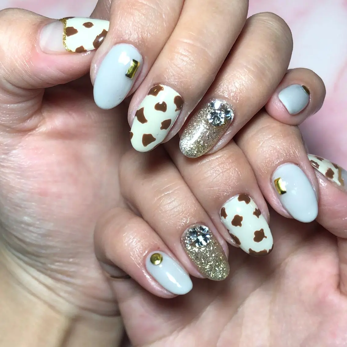 ネイル カジュアル ジェルネイル オフィスネイル ピンク シンプルネイル ハンドネイル 石原 麗華のネイルデザイン