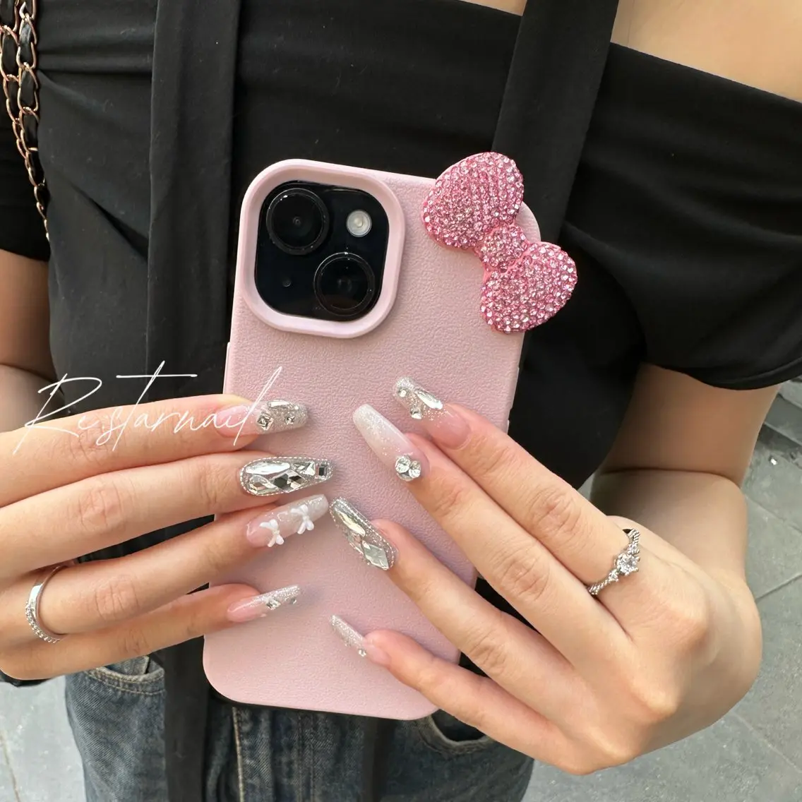 ネイル ロングネイル スカルプネイル ハンドネイル Re:star nail薬院/今泉のネイルデザイン