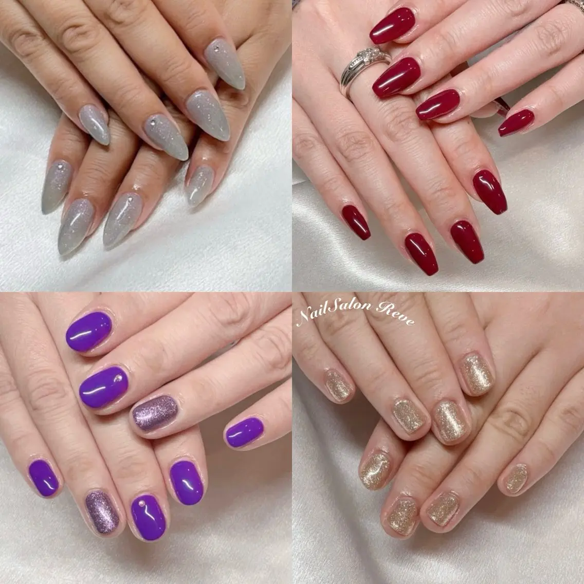 ネイル ワンカラーネイル ショートネイル ハンドネイル NailSalon Reveのネイルデザイン