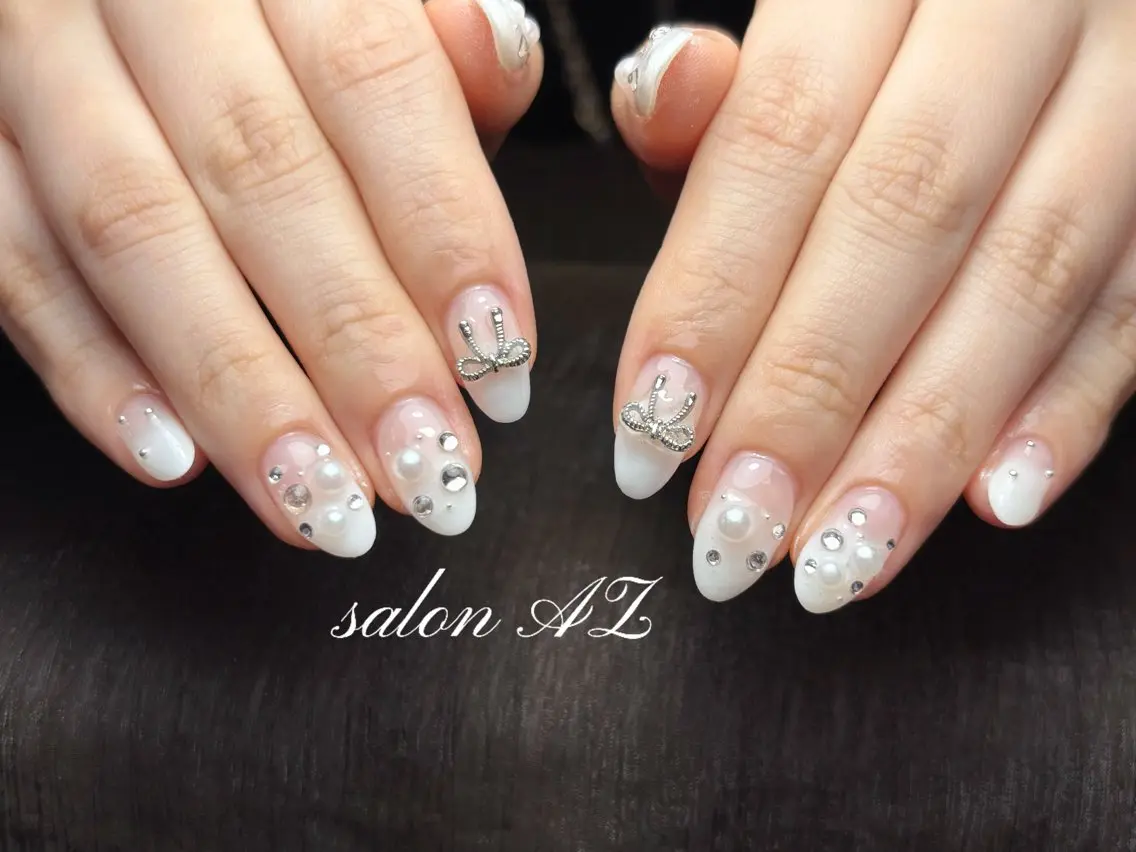 ネイル 長さ出し フットネイル フレンチネイル マグネットネイル ニュアンスネイル ハンドネイル salon AZのネイルデザイン