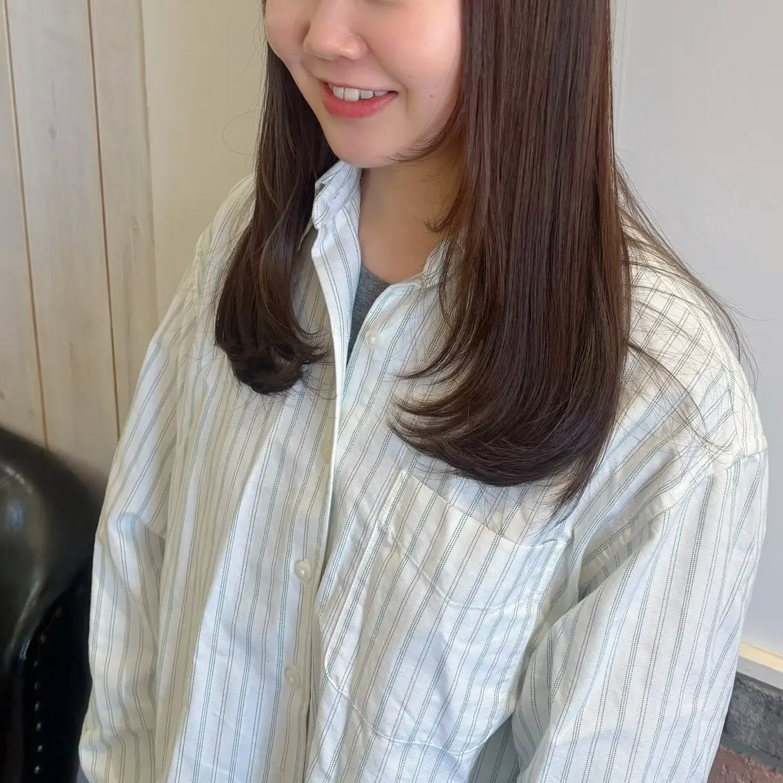 ロング 顔まわりレイヤー 顔周りカット レイヤーカット カット ヘアカラー 棚橋 光海のヘアスタイル