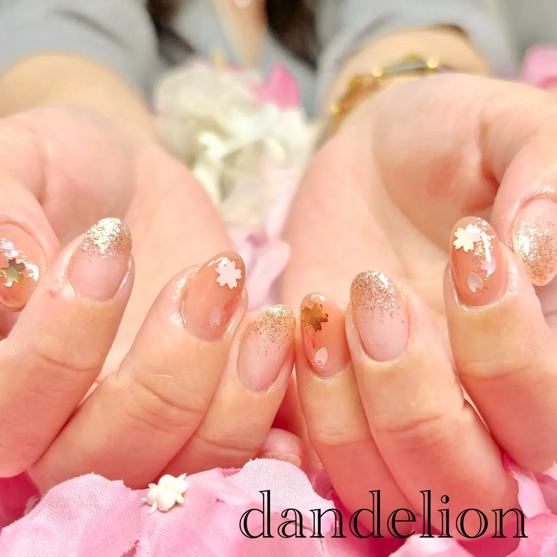 ネイル ハンドネイル ハンドケア dandelion ダンデライオンのネイルデザイン